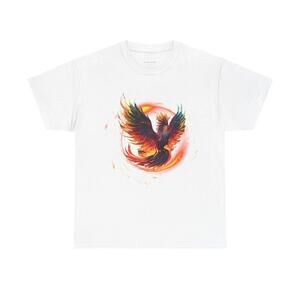 Phoenix Rising From Ashes T Shirt By Flashlander